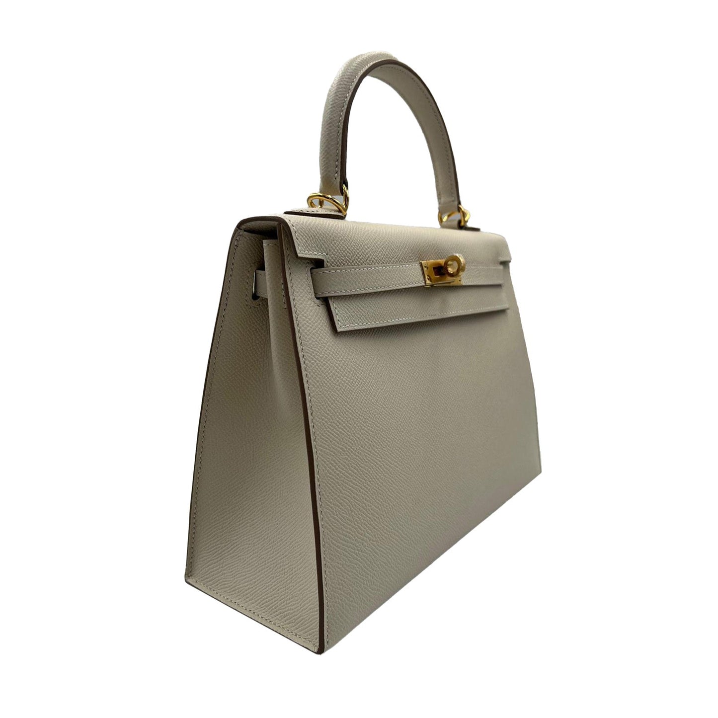 Hermès Kelly 25cm Craie Epsom GHW