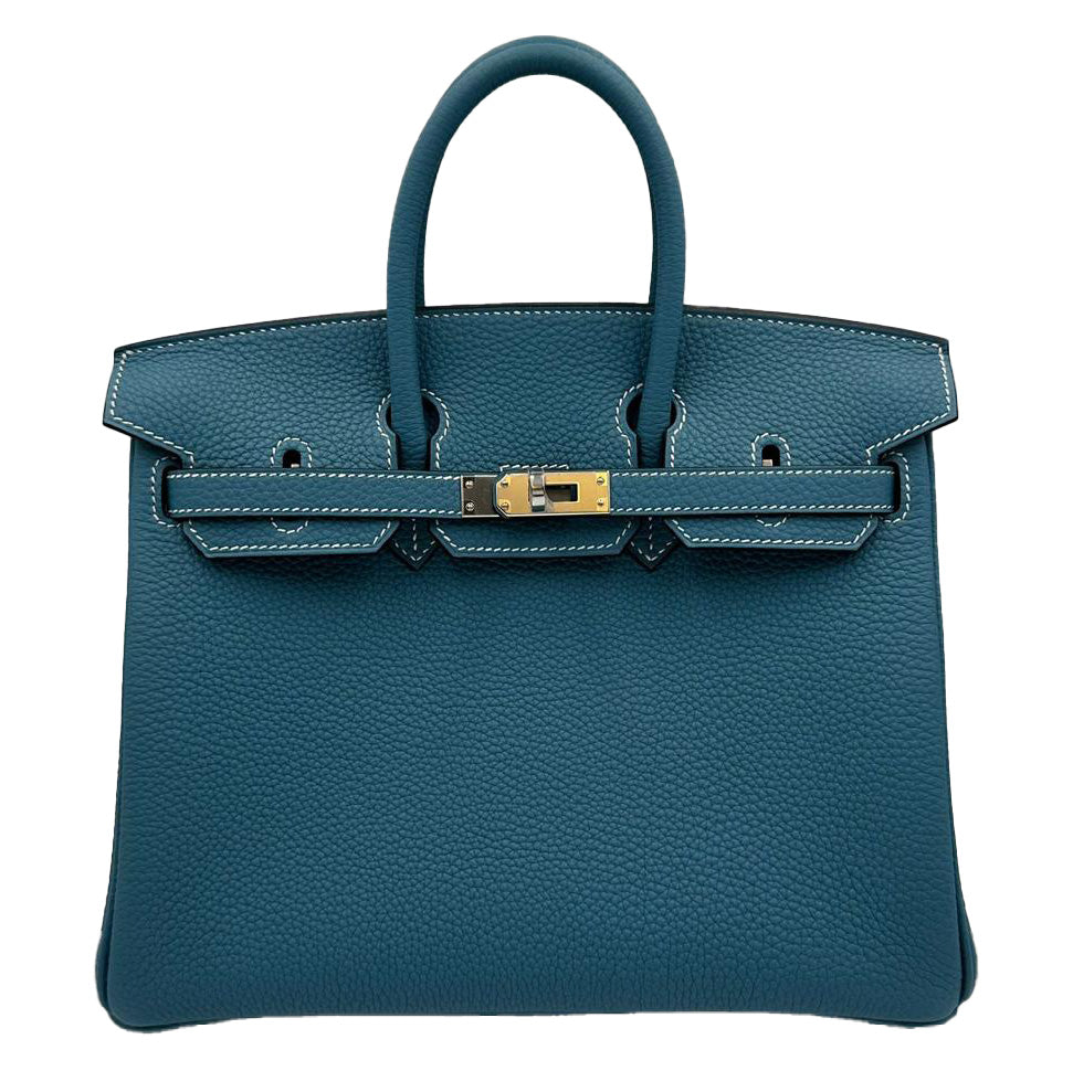 Hermès Birkin 25cm Bleu Jean Togo GHW