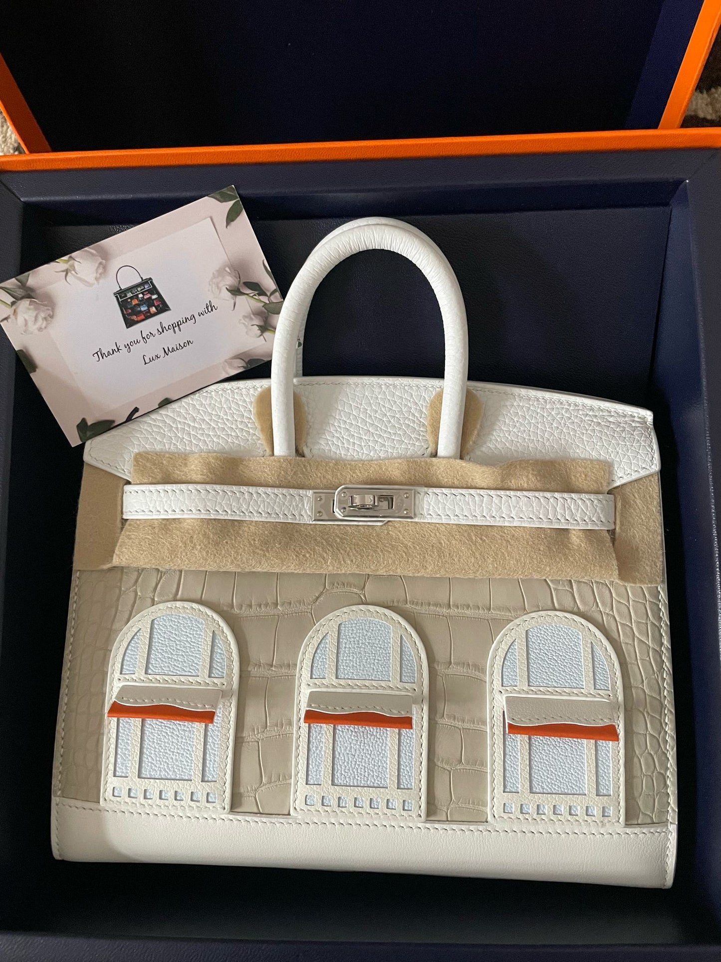 Hermès Birkin 20cm Faubourg “Snow”