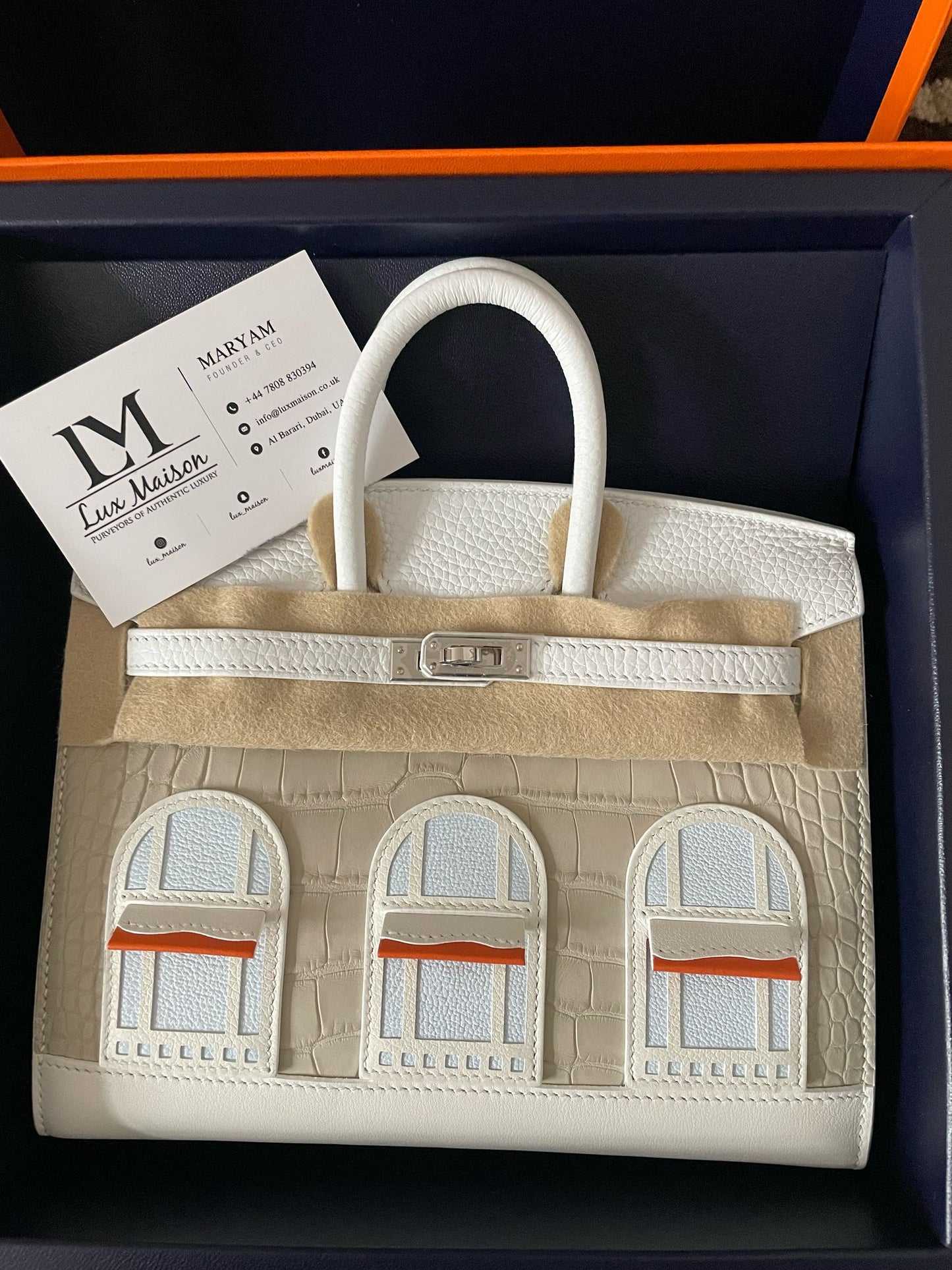 Hermès Birkin 20cm Faubourg “Snow”